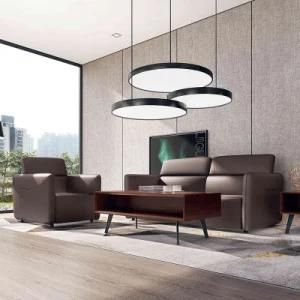 Modern Genuine Leather Sofa Office Sofa Boss Room Sofa