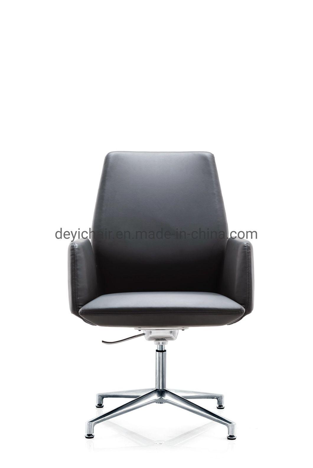 Aluminum Base Fixed Glider PU / Leather Upholstery up and Down Mechanism for Seat and Back Seat Conference Chair