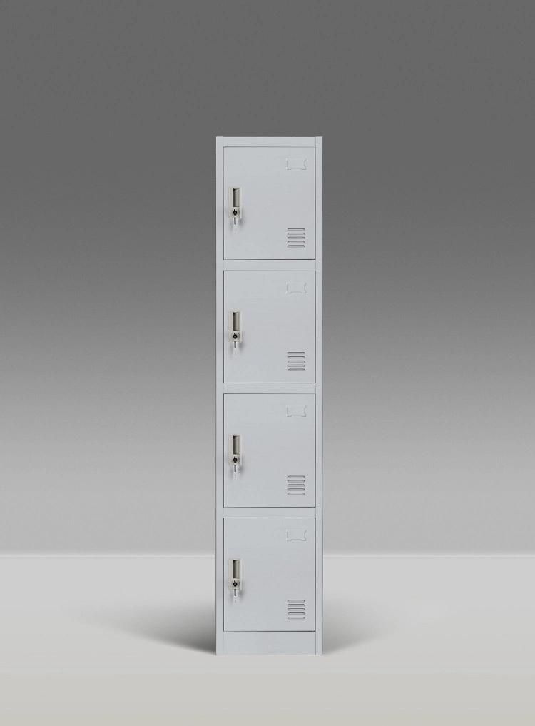 4 Door Metal Locker Kids Metal Locker Room Furniture Hinge