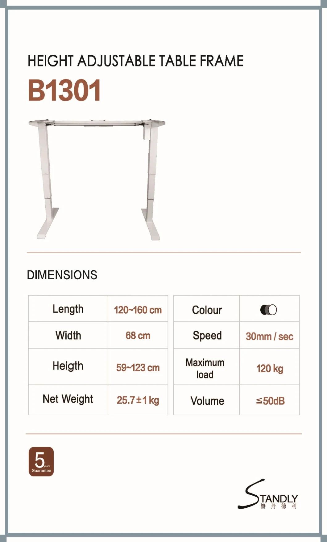 Dual Motor 3 Stages Height Adjustable Table Frame with 4 Height Poistions Setable Controller (B2302AS)