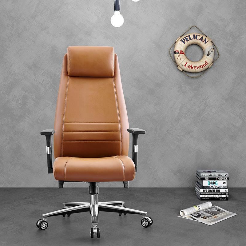 Factory Direct Hot Sale European Traditional Leather Swivel Executive Office Chair