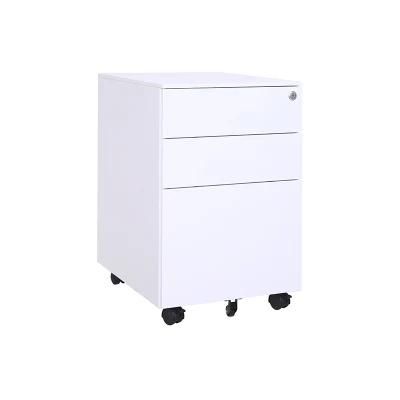 High Quality Office Furniture Colorful Metal 3 Drawer Mobile Pedestal