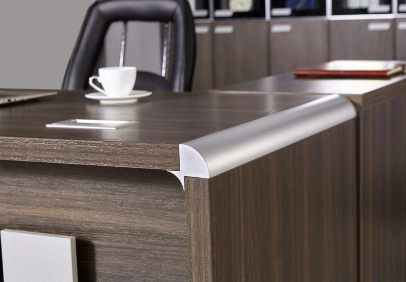 High Quality MDF L Shaped Wooden Office Executive Desk