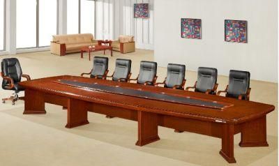 Boat Shaped 15 Person Conference Room Meeting Table