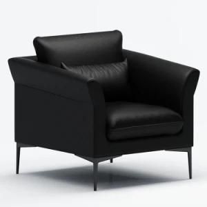 Executive Furniture Factory Solid Oak Wood Furniture Leather Sofa