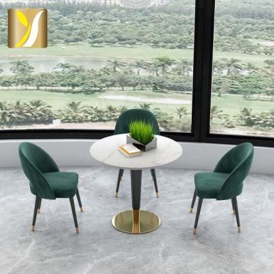Wholesale Gold Stainless Steel Base Marble Top Coffee Table Home Hotel Furniture Side Table
