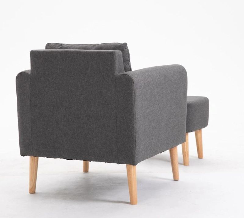 Mini Soft Sofa Made of High Density Foam with Footrest