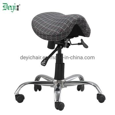 Two Lever Mechanism fabric PU Upholstery up and Down Seat Angle Adjustment Saddle Shape Computer Office Chair
