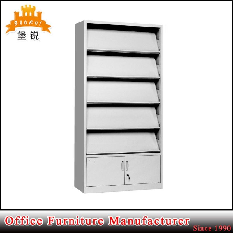 School Library Use Single Side Metal Magazine Shelf with Good Quality