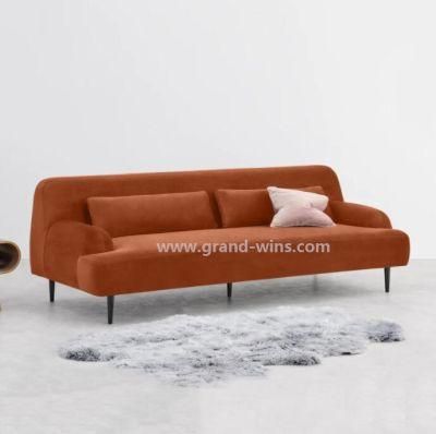 Modern Nordic Sofa Furniture Leather Sofa for Office Living Room Business