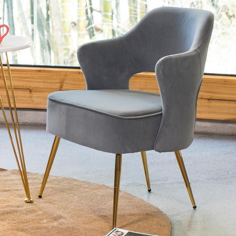 Thick Cushion High Density Foam Leisure Fabric Lounge Chair