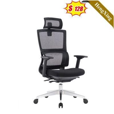 Simple Design Office Furniture Black Mesh Chairs with Wheels Height Adjustable Metal Legs Swivel Staff Chair