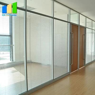 Office Wall Price Glass and Wooden Partition for Commercial Space