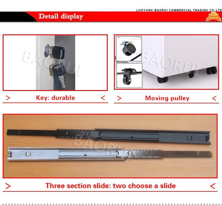 China Factory Cheap Lockable 3 Drawer Filing Cabinet