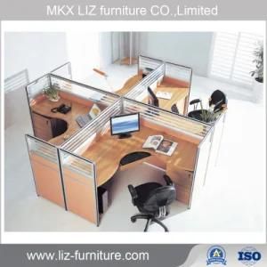 Simple Custom Office Workstation with Fabric Finish Panel Partition 2054