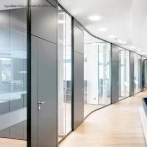 Modular Easy Installation Office Dividing Wall Soundproof Glass Partition