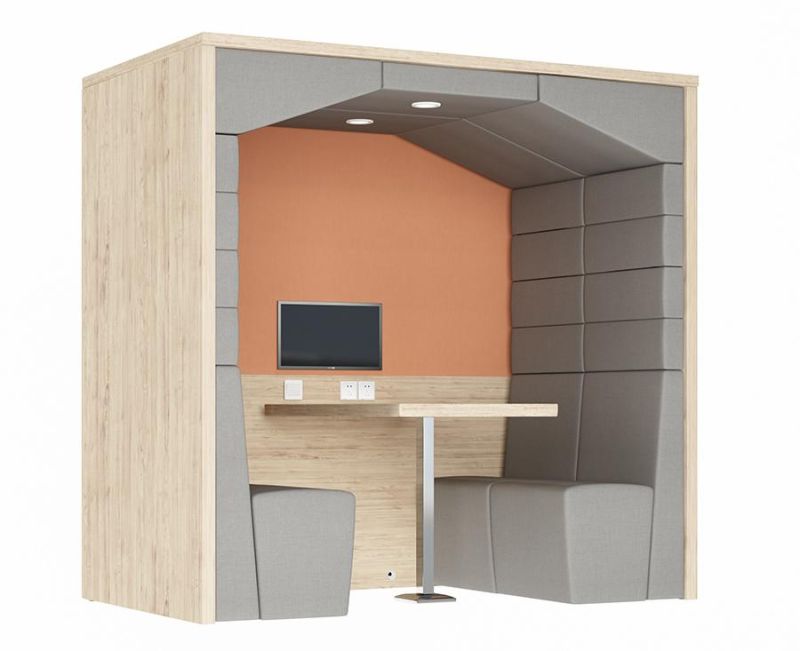 Single Type Wooden Open Office Work Pods