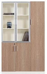 Modern Wooden Customized 5 Doors Melamine Bookcase Bookshelf for Office
