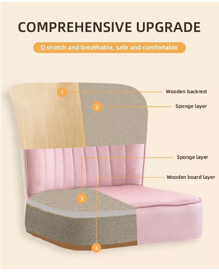 Wood Legs Home Furniture Leisure Chair Fabric Lounge Chair