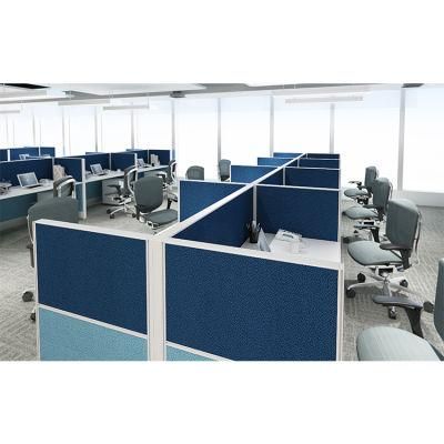 Height Quality Interior Design Writing Computer Table Demountable 8 Person Cubicles Office Workstation Partition