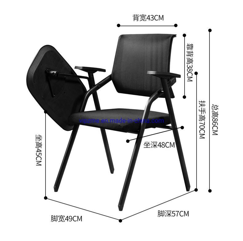 Excellent Folding Interactive Chairs with Tables Attached Writing Board
