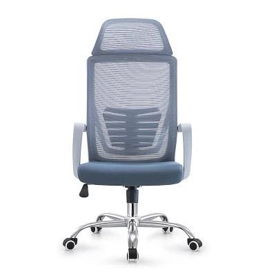 Wholesale Cheap Modern Black Back Mesh Ergonomic Executive Staff Working Swivel Computer Reclining Staff Desk Task Office Chair with Headrest