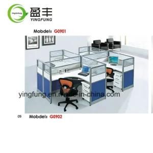 Office Team Workstation with Pullout Keyboard Panel and Drawers YF-G0902