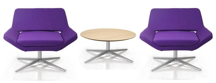 Reasonable Price Luxury Office Fabric Leisure Chair with Metal Frame