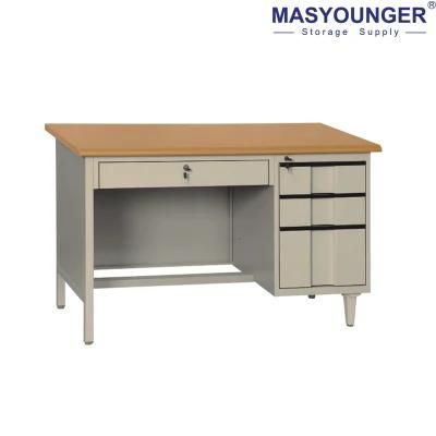 Factory Price 7 Drawer Metal Steel Office Table Desk