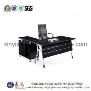 Melamine Office Furniture Black Color Manager Office Desk (MT-96#)