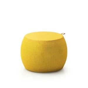 Public Area Library Modern Fabric Round Office Sofa Stool