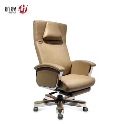 High Back Chair Office Swivel Armrest Leather Boss Executive Office Chair