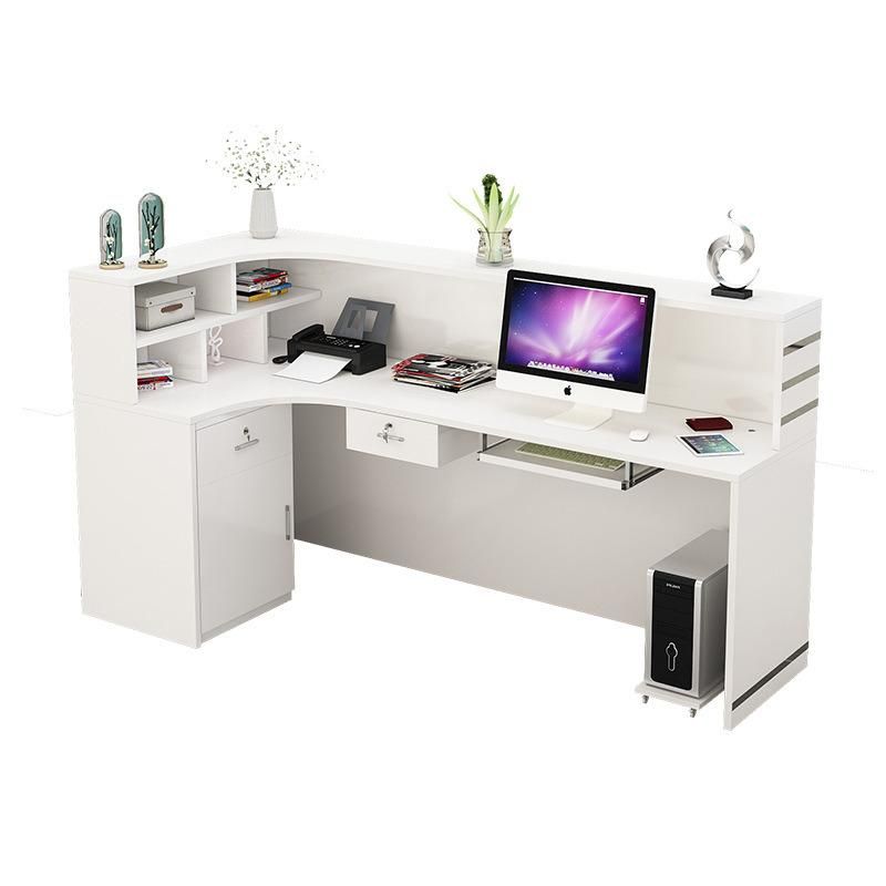 Hl-036A 2021 Top Quality Mix Color Salon Reception Table Consult Table for Sale Cashier Desk Check-out Counter Checkstand