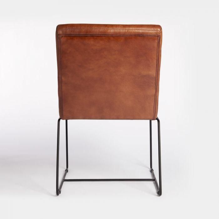 High Density Foam Leather Leisure Chair Metal Feet Lounge Chair