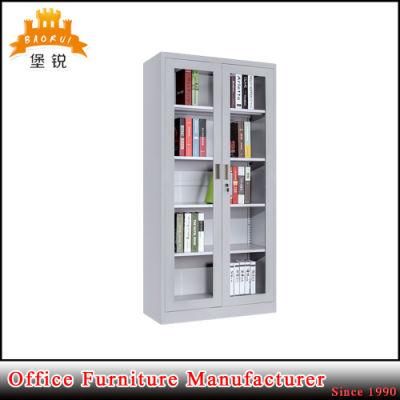 Fas-018 Best Selling Dental Iron Cupboard Metal Glass Laboratory Display Filing Cabinet