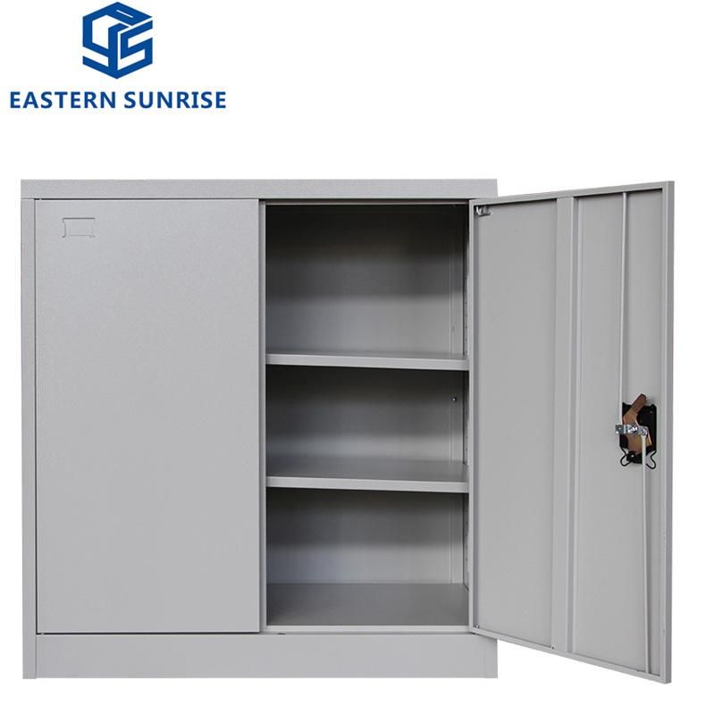 Metal Storage Cabinet with 2 Adjustable Shelve