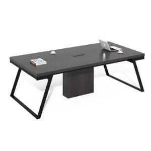 Mini Walnut Conference Meeting Table Desk Design