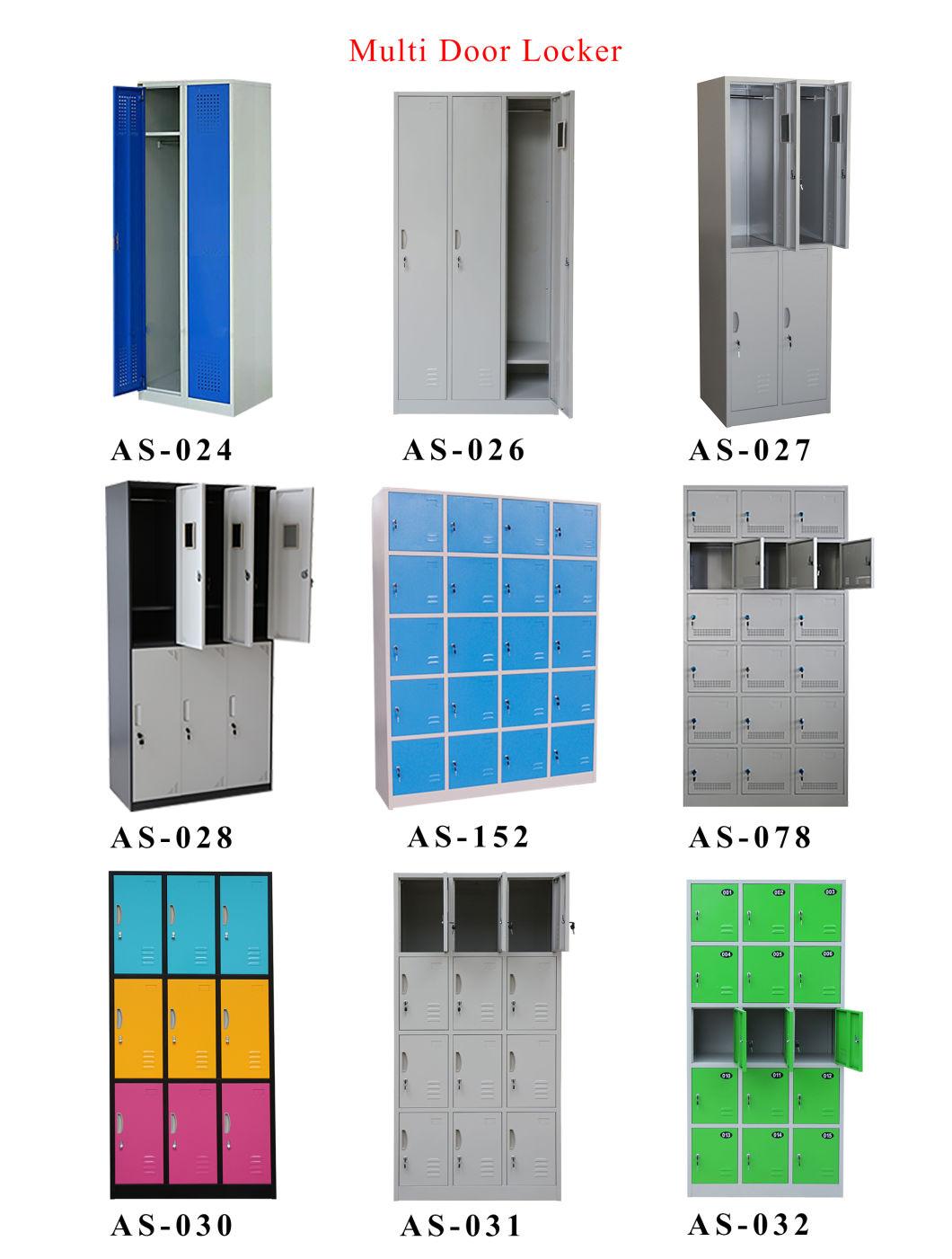 Steel Office Furniture Metal Locker Cabinet / 2 Door Locker