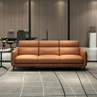 Promotion Discount Popular Leisure Office Furniture Nordic Design Leather Waiting Space Use Sofa Set