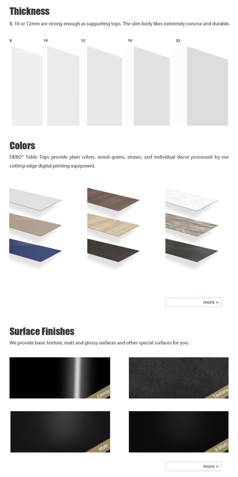 Office Furniture Easy Clean HPL Compact Laminate Office Table Modern Office Furniture