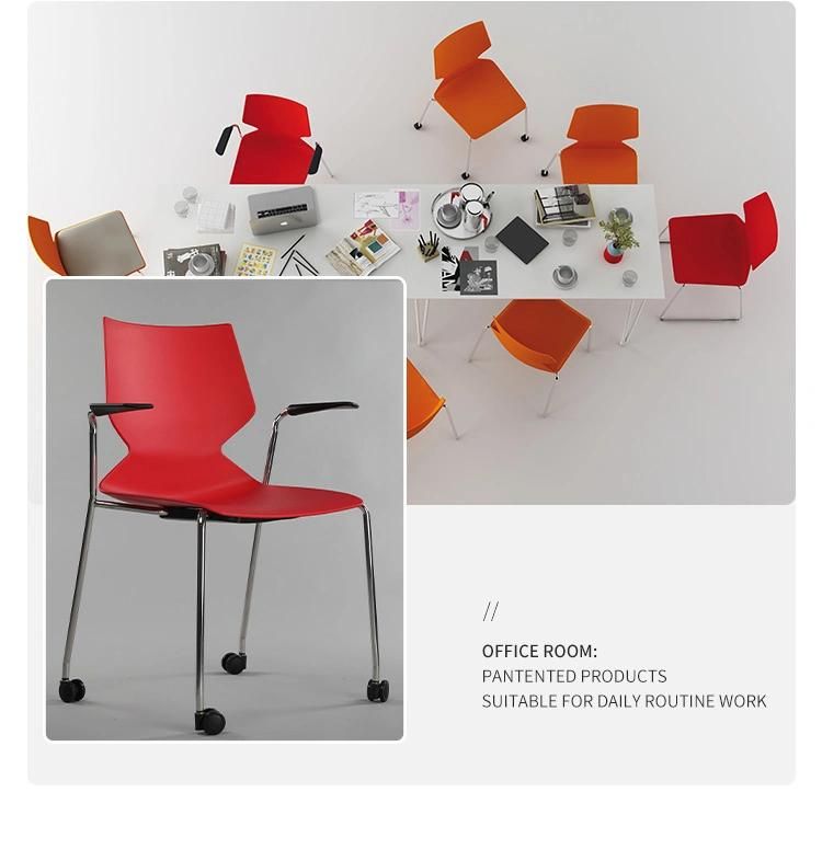 Office Furniture Wholesale Price Gray Mesh Factory Plastic Visitor Meeting Conference Chair