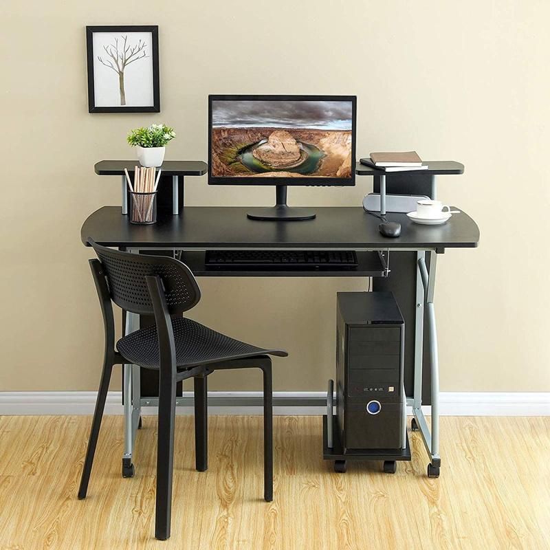 Simple Removable Home Office Computer Desk with Keyboard 0304