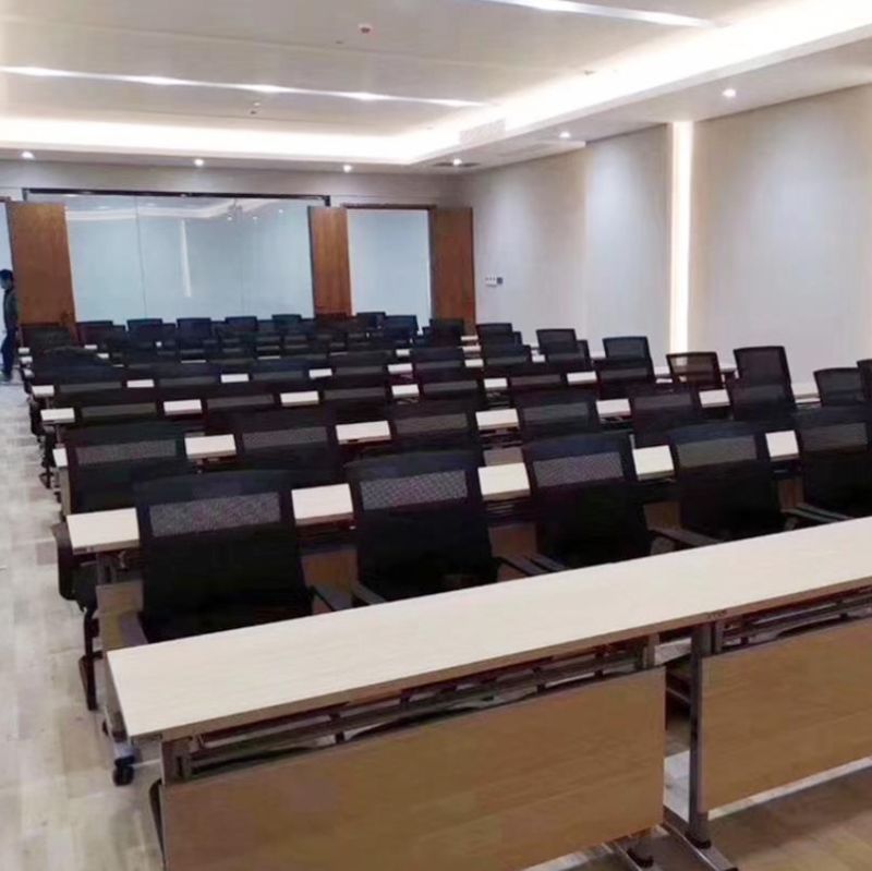 Meeting Sliding Movable Adjustable Conference Room Tables Stackable Office Desk