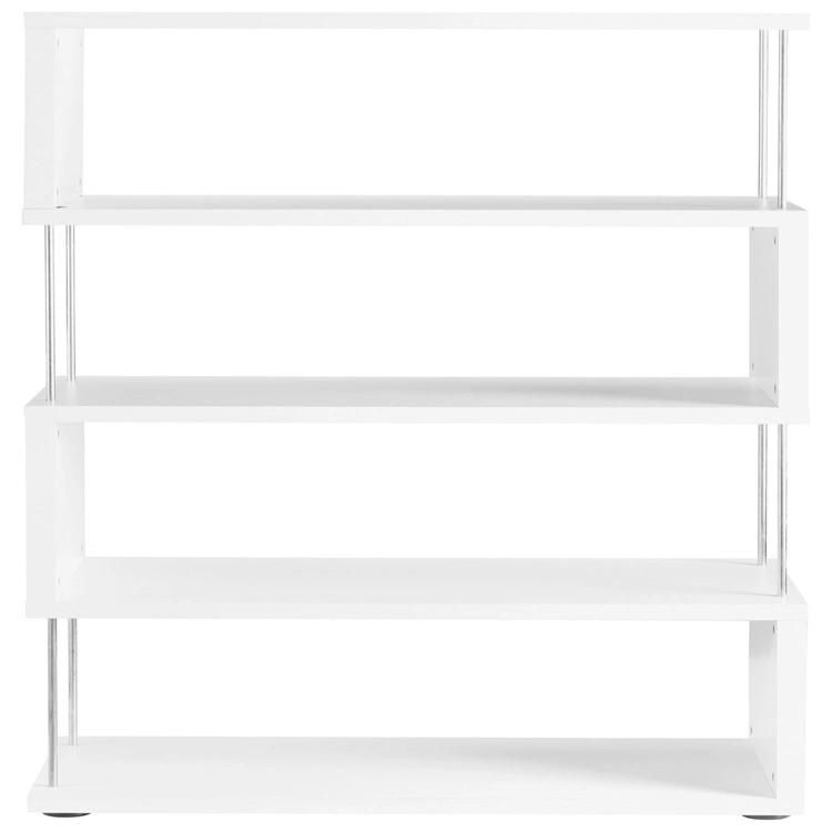 Creative White Wooden Shelf for Living Room