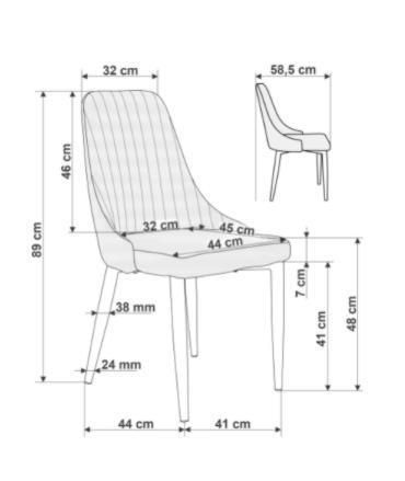 Wholesale French Style Leisure High Back Dining Chairs Modern Design Velvet Classic Dining Chair