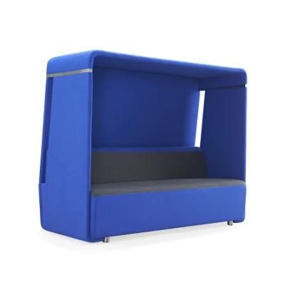 Customized Open Office Fabric 2 Seater Phone Booth Telephone Meeting Booth