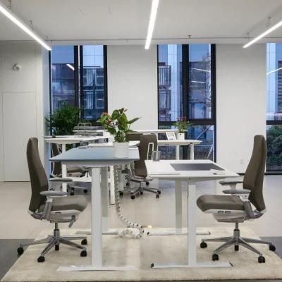 New Design Office Four-Motor Automatic Lifting Commercial Furniture Study Desk