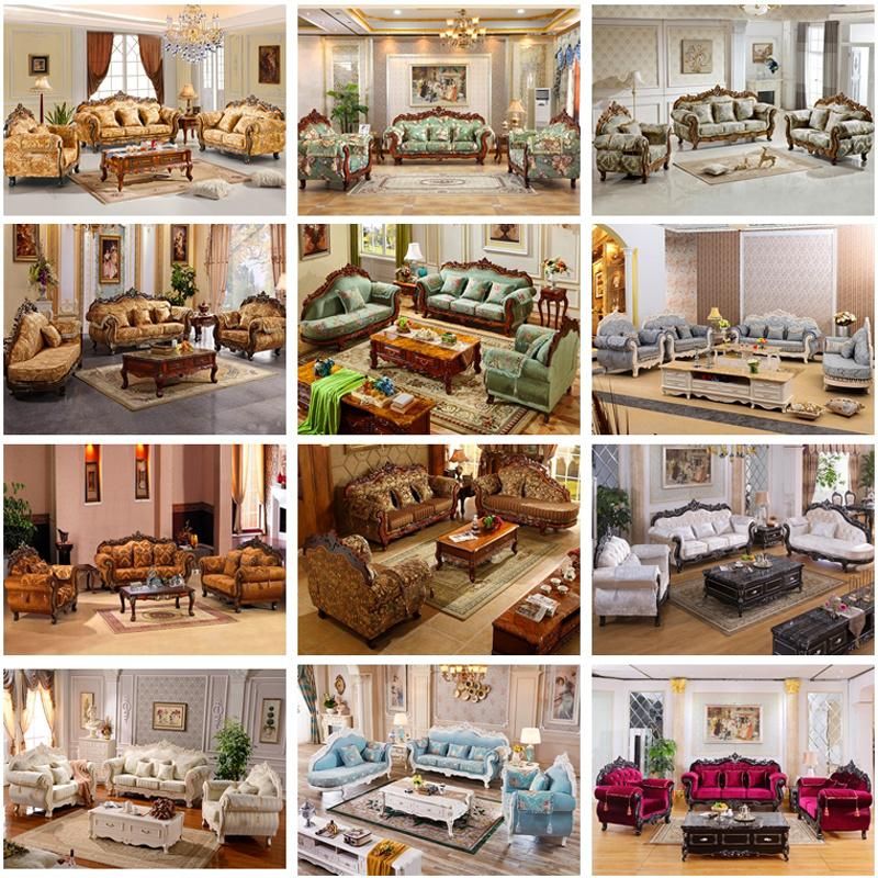 Furniture Factory Wholesale Wooden Sofa Set with Optional Couch Seater