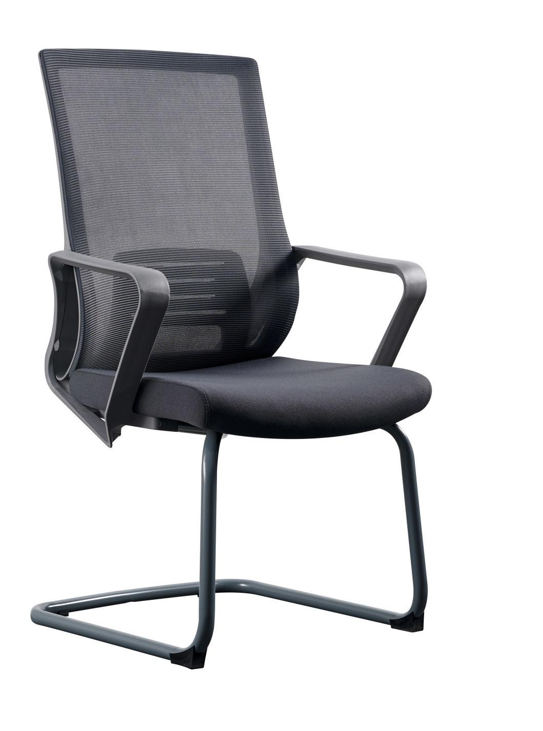 Anti-Sound Wheels Armrest and Backrest Office Mesh Chairs