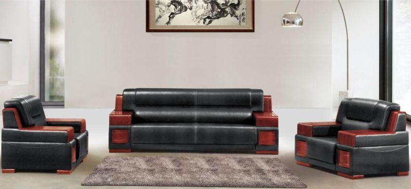 Wholesale Good Quality PU Leather Office Sofa Set Comfortable for Setting Office